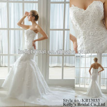 strapless special lace zip back weddingdress